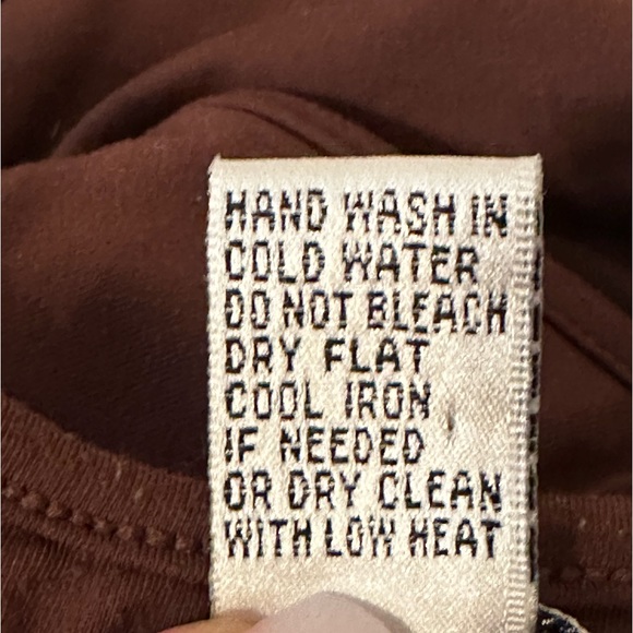 Vintage Cache Ruched Camisole, zippered back, adjustable straps, Brown, size L - Picture 4 of 5